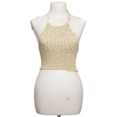 Halterneck top (Gul, Grøn, Hvid) fra Ardene Viscose