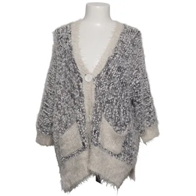 Cardigan (Sort, Hvid) fra Pink Cherry Akryl, Polyamid