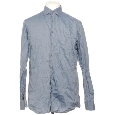 Overhemd (Blauw) van Olymp Katoen