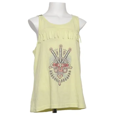 Tank Top (Yellow, Multicolored) from Alive Cotton, Polyester