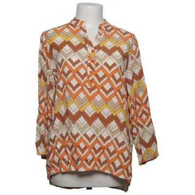 Blouse (Orange, Brown, White) from Catalea Viscose