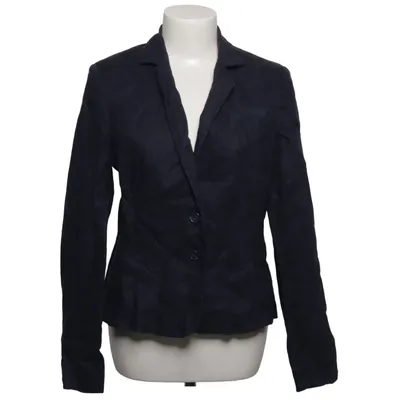 Blazer (Blue) from Etam Cotton, Linen, Polyester
