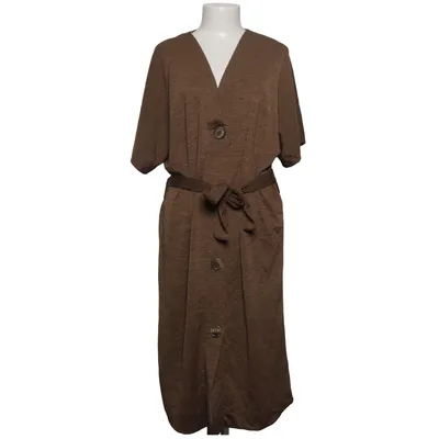 Shirt dress (Brown) from Zara Trafaluc Elastane, Polyester