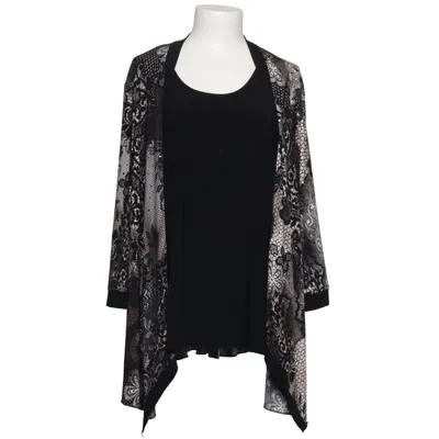 Kofta (Svart, Flerfärgad) från Bassini Elastan, Polyester