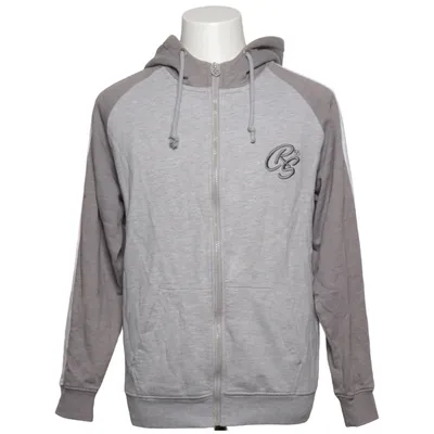 Hoodie (Gray, White) from Crosshatch Cotton, Elastane, Polyester