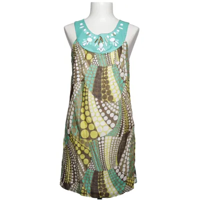 Robe (Vert, Blanc, Marron, Jaune, Turquoise, Multicolore) de Milly of New York Coton, Polyester, Soie