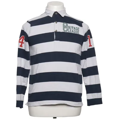 Rugby shirt (Blue, White, Red) from Lilly Whyte Cotton