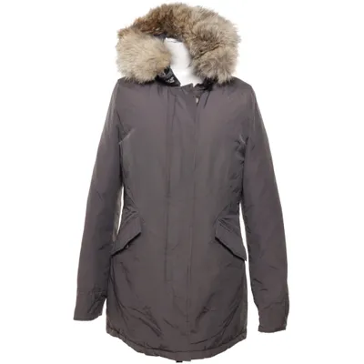 Doudoune longue (Gris) de Woolrich Coton, Duvet, Plume, Polyamide