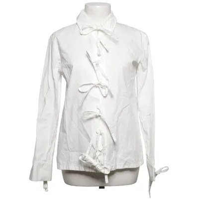 Wrap blouse (White) from Ghospell Cotton