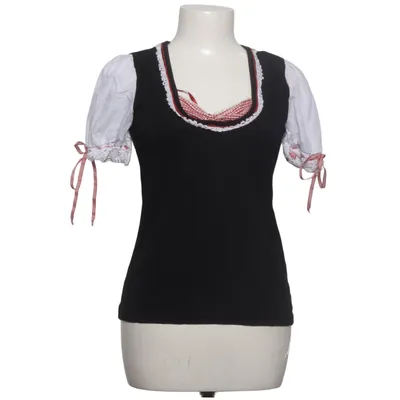 Dirndl blouse (Zwart, Wit, Rood) van Birkhahn Mode Katoen, Elastaan