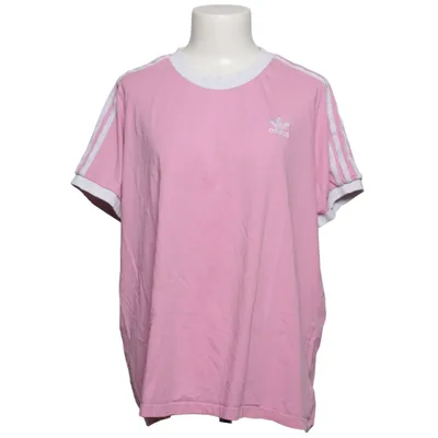 T-shirt (Pink, Hvid) fra Adidas Originals Bomuld, Elastan
