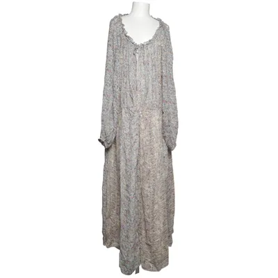 Långklänning (Beige, Flerfärgad) från Zara Polyester