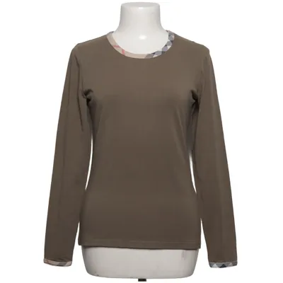 Langærmet t-shirt (Grøn) fra Burberry Bomuld, Elastan