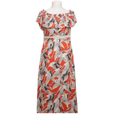 Maxi dress (Red, White, Multicolored) from Traffic People Viscose