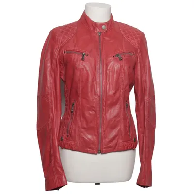Veste en cuir (Rouge) de Jilani Collection Cuir, Polyester