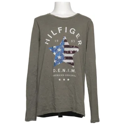 Langarmshirt (Grün, Blau, Weiß) von Tommy Hilfiger Baumwolle, Polyester