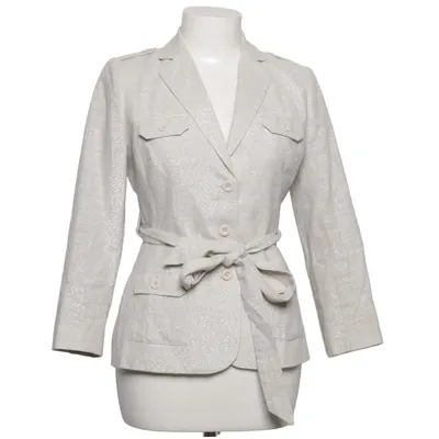 Jacket (Silver) from Clements Ribeiro Acetate, Cotton, Linen, Metallic fiber, Polyester, Viscose