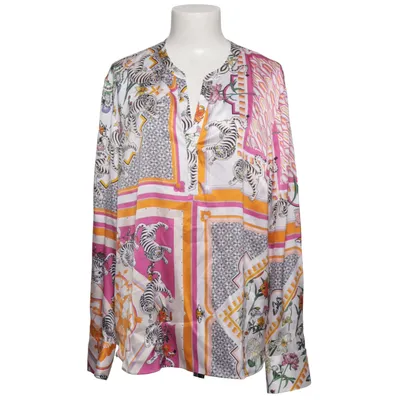 Blouse (Wit, Meerkleurig) van Herzen´s Angelegenheit Elastaan, Zijde
