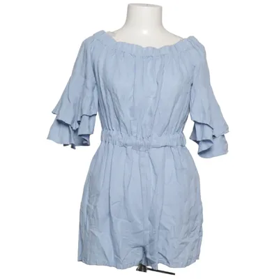Jumpsuit (Blauw) van Zara Basic Collection Katoen, Linnen