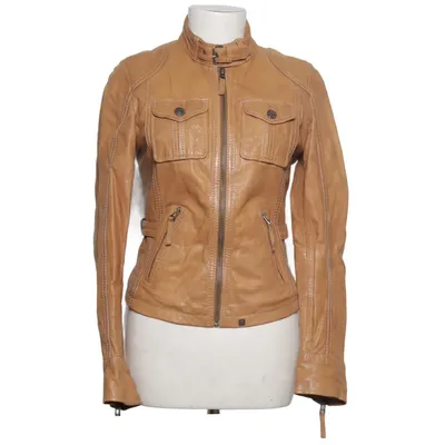 Läderjacka (Brun) från Oakwood Bomull, Skinn, Polyester