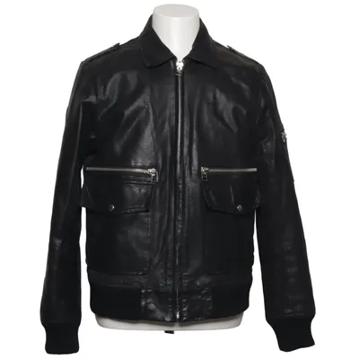 Shearling jacket (Black) from Adam Polyester