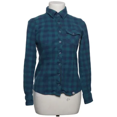 Flannel shirt (Blue, Green) from Ortovox Elastane, Merino wool, Polyamide, Polyester