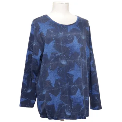 Sweater (Blå, Flerfarvet) fra Laura Torelli Elastan, Polyester