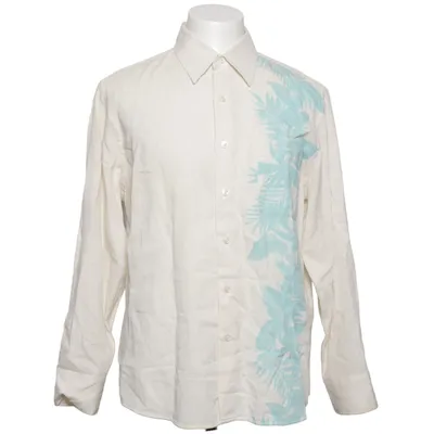 Skjorta (Beige, Blå) från Mykitsch Bomull