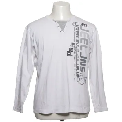 Henley shirt (Wit, Grijs) van Jeel Katoen