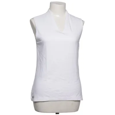 Top (Wit) van Bambus Katoen, Viscose