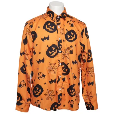Skjorta (Orange, Svart) från Fohemr Elastan, Polyester