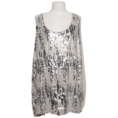 Top (Beige, Silver) from Angel of Style Elastane, Polyester, Viscose