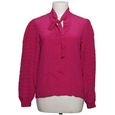 Pussy bow blouse (Pink) from Sônia Bogner Silk