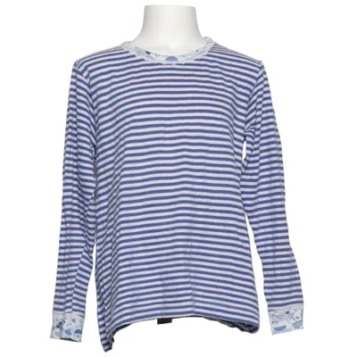 Lange mouwen shirt (Blauw, Wit) van Normann Katoen