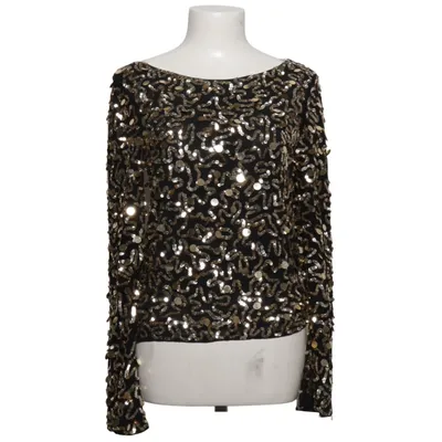 Haut (Noir, Or) de Alice + Olivia Élasthane, Polyamide, Soie