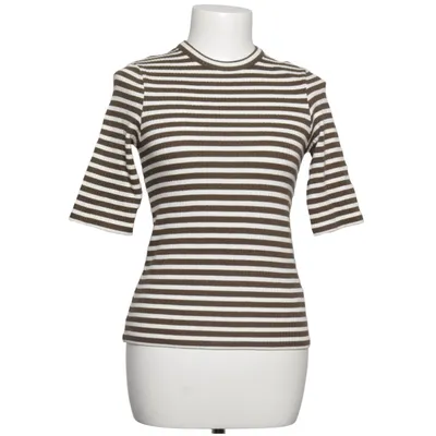 Långärmad t-shirt (Brun, Vit) från Massimo Dutti Bomull, Modal