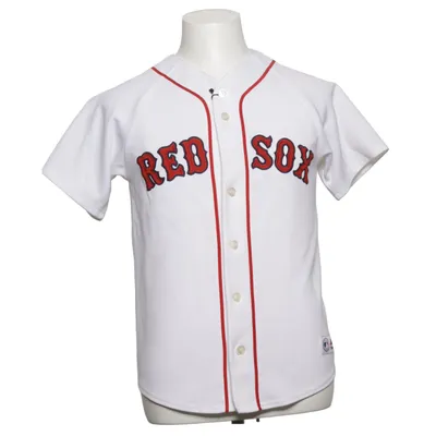 Baseball T-shirt (White, Red, Blue) from Majestic Polyester