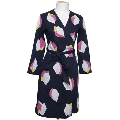 Robe portefeuille (Bleu, Multicolore) de Almatrichi Coton, Élasthane