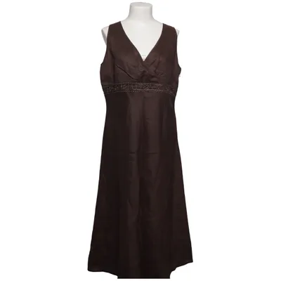 Dress (Brown) from Marco Pecci Acetate, Linen