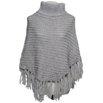 Poncho (Gray) from Colours Of The World Acrylic, Wool