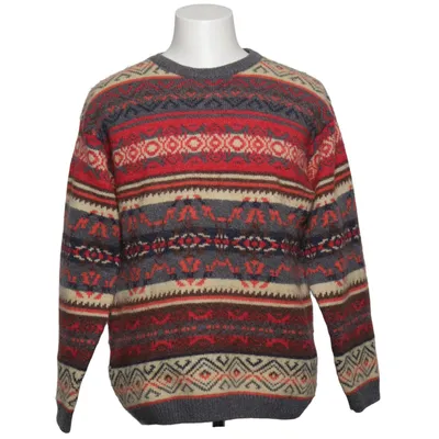 Sweater (Gray, Red, Multicolored) from Osvaldo Bruni Acrylic, Viscose, Wool