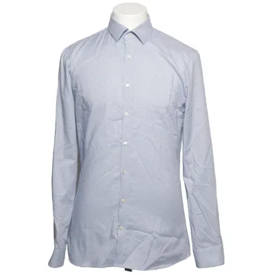 Shirt (Blue, White) from Olymp Cotton