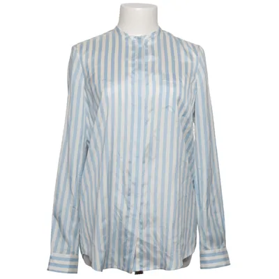 Shirt (Blue, White) from Loro Piana Silk
