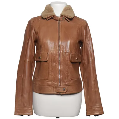 Läderjacka (Brun) från Massimo Dutti Skinn