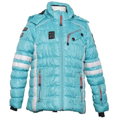 Ski jacket (Blue, White) from Icepeak Faux fur, Polyamide, Polyester