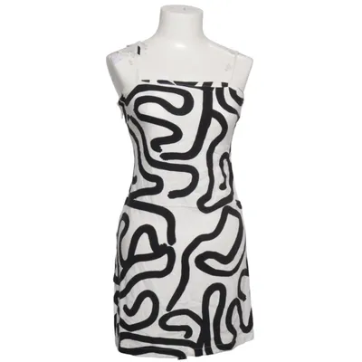 Dress (White, Black) from White Closet Linen, Viscose
