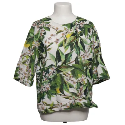 Blouse (White, Green, Yellow) from Dolce & Gabbana Cotton, Elastane