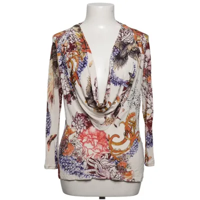 Top (White, Multicolored) from Just Cavalli Elastane, Polyamide, Viscose