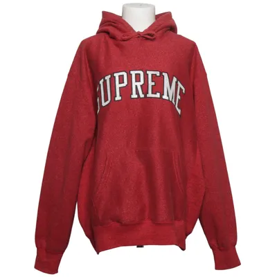 Huvtröja (Röd) från Supreme Bomull, Metallfiber, Polyester