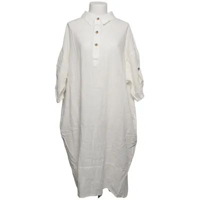 Dress (White) from BGN Workshop Cotton, Linen